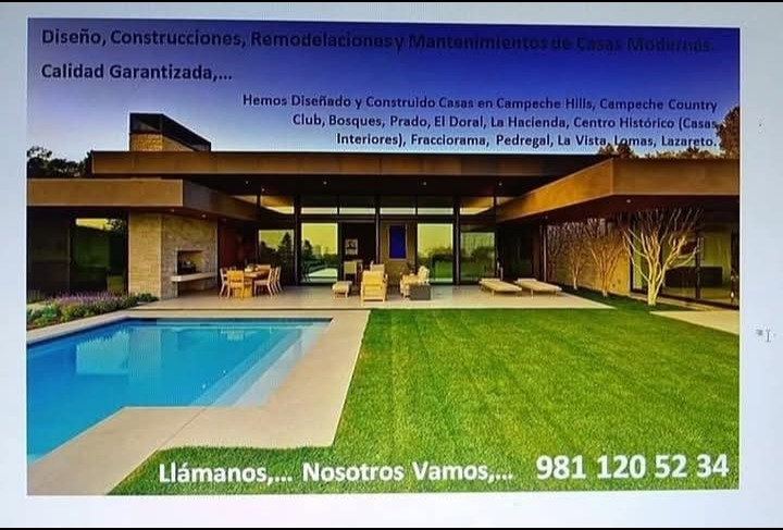 Diseño, construcciones, remodelaciones y mantenimientos